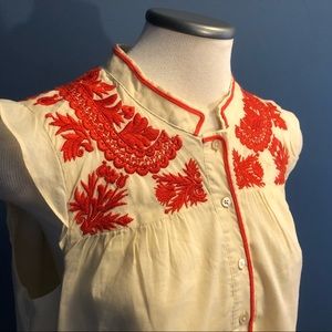 J.CREW 100% cotton sleeveless shirt